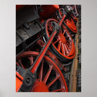Póster Ferrocarril en vías