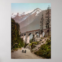 Ferrocarril Fayet-Chamonix - Fotografía de 1900