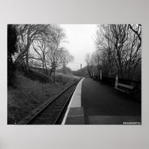 Póster Ferrocarril Haworth