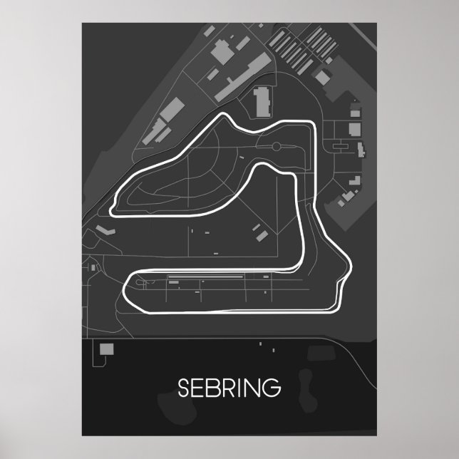 Póster Ferrocarril Internacional de Sebring (Frente)