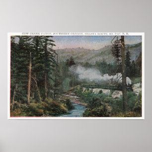 Póster Ferrocarril pacífico meridional