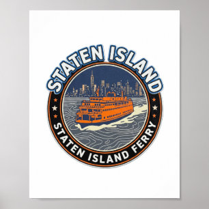 Póster Ferry de Staten Island - Pasaje del amanecer