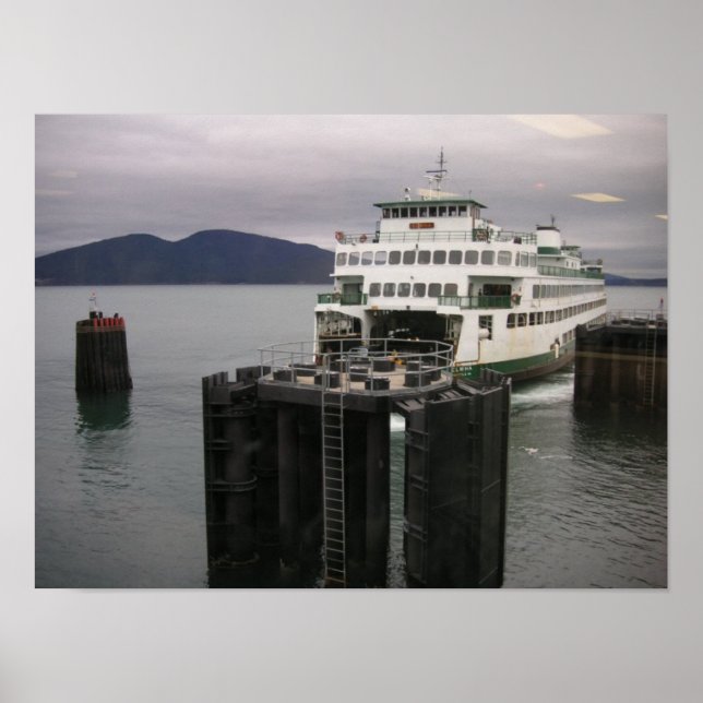 Póster Ferry del estado de Washington (Frente)