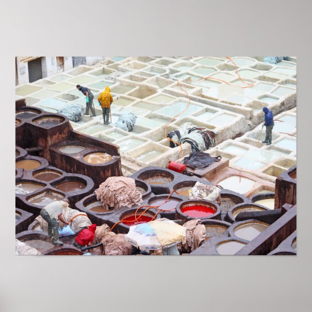 Póster Fes tanneries, Morocco (Frente)