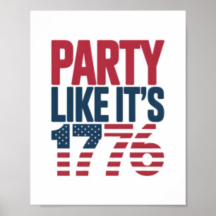 Póster Festeja como si fuera 1776 Frase Viral