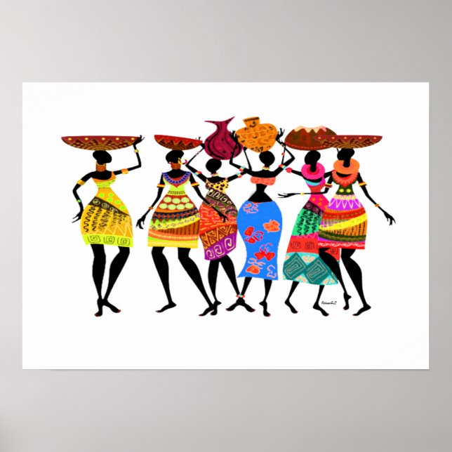 Póster Festín africano (Frente)
