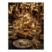 Festín de Vino y Pan con Velas