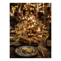 Festín de Vino y Pan con Velas
