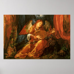 Póster Festín del Ángel de las Garlands Rosa por Albrecht