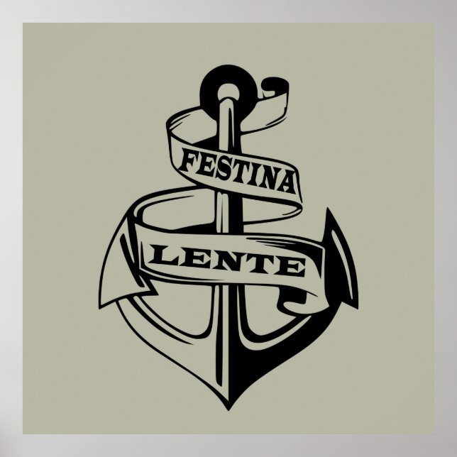 Póster festina lente (Frente)