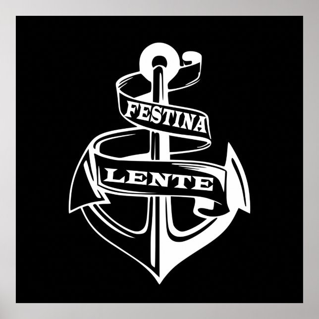 Póster Festina lente (Frente)