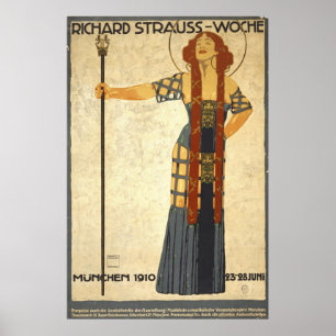 Póster Festival alemán Playbill 1910