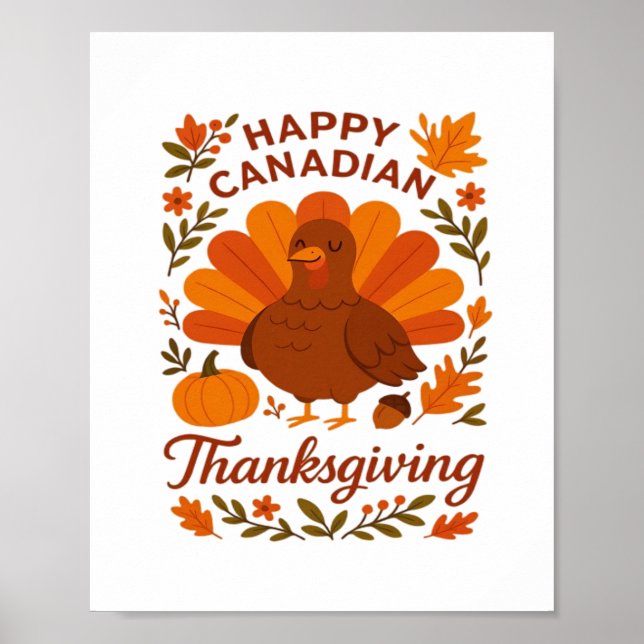Póster Festival de Acción de Gracias Canadiense de Otoño  (Frente)