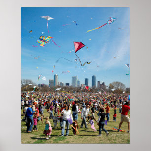 Póster Festival de Cometas Zilker Park 3 - Austin Texas