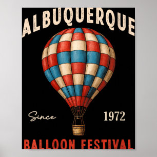 Póster Festival de Globo Aerostático de Mujeres Albuquerq