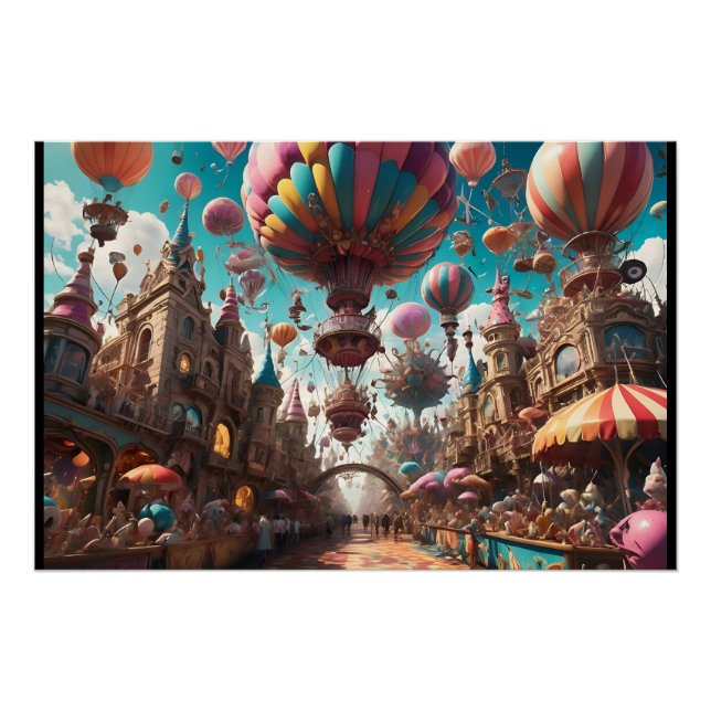 Póster Festival de Globos de Carnaval (Anverso)