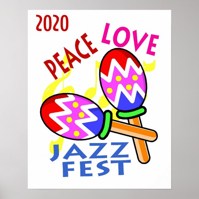 Póster Festival de Jazz 2020 por la paz (Frente)