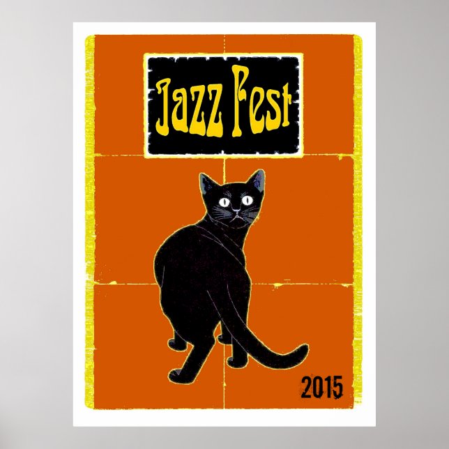 Póster Festival de jazz de gato negro 2015 (Frente)