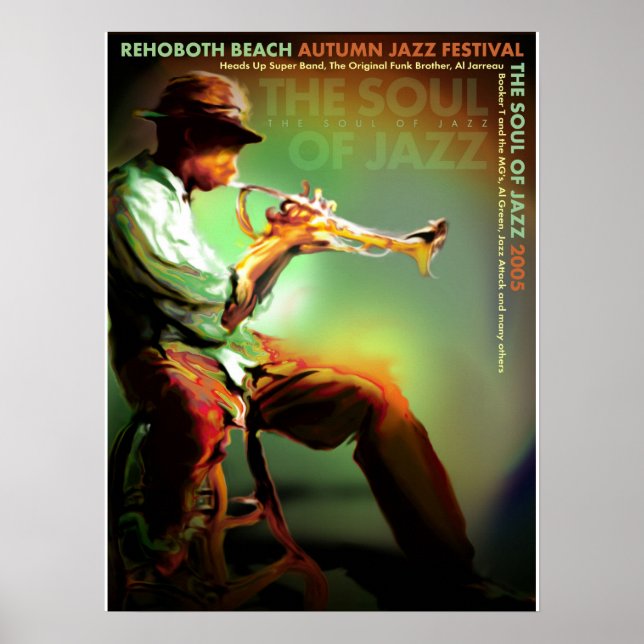 Póster Festival de Jazz de Otoño de Rehoboth Beach 2005 (Frente)