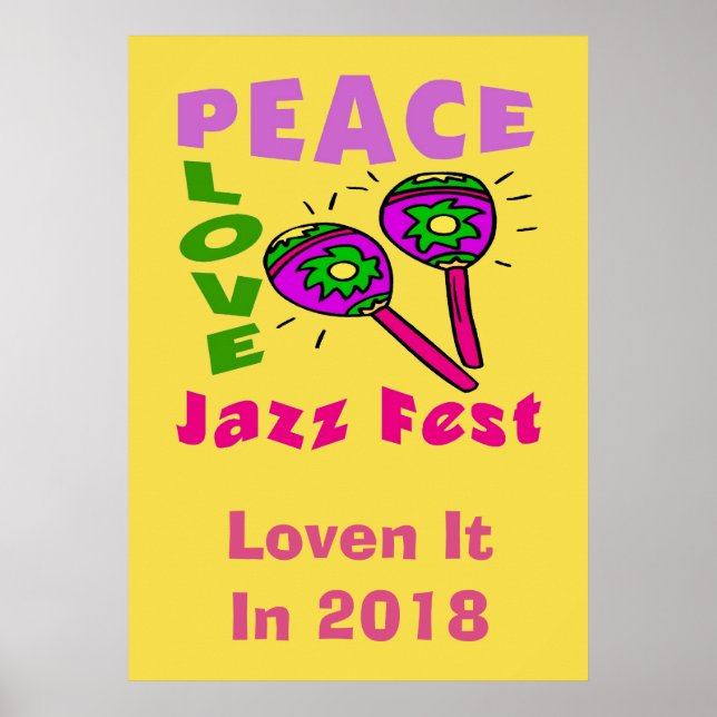 Póster Festival de Jazz de Peace Love 2018 (Frente)