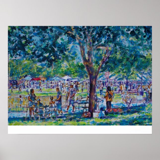 PÓSTER FESTIVAL DE JUNIO - PARQUE DE RUEDAS DE ANN ARBOR (Frente)