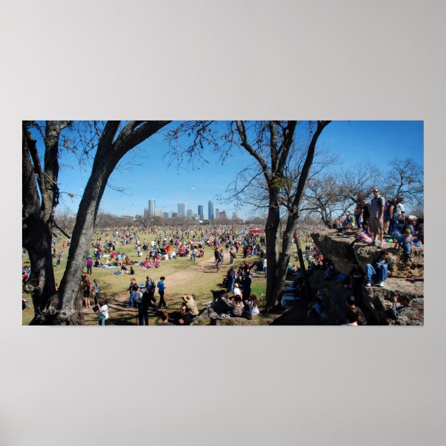 Póster Festival de la Cometa del Parque Zilker 2 - Austin (Frente)