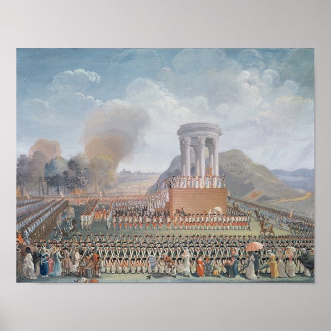 Póster Festival de la Federación, 14 de julio de 1790 (Frente)