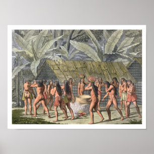 Póster Festival de los indios de Camacani, el Brasil del