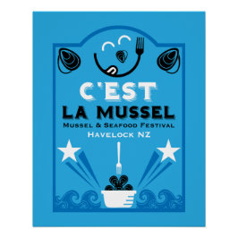 Póster Festival de Mejillones y Mariscos