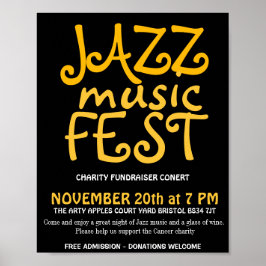 Póster Festival de música Jazz