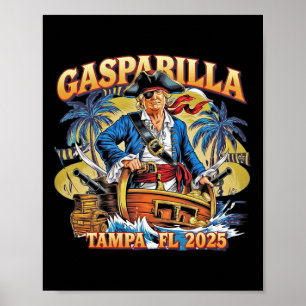 Póster Festival de Piratas Trump Gasparilla Tampa Fl 2025