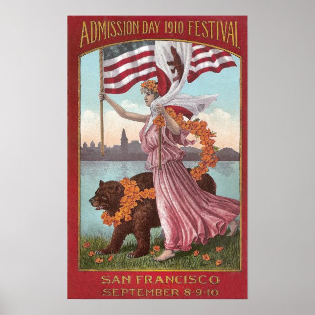 Póster Festival de San Francisco de 1910 (Frente)