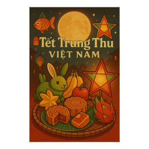 Póster Festival de Vietnam de mediados de otoño de 2025