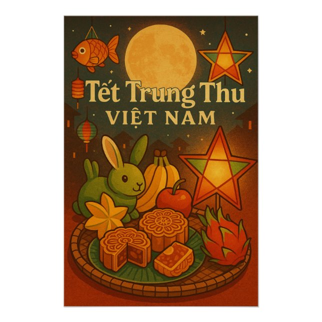 Póster Festival de Vietnam de mediados de otoño de 2025 (Anverso)
