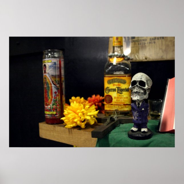 Póster Festival del Día de los Muertos 2008 del MECA (Frente)