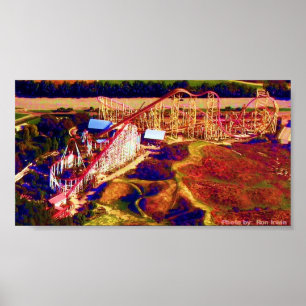 Póster Festival digital de montaña rusa