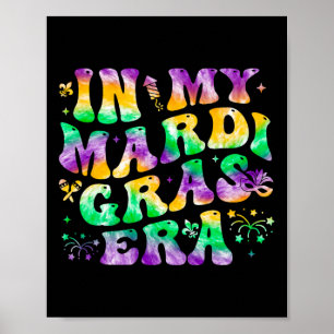 Póster Festival Groovy de la era de mi Mardi Gras