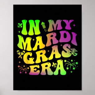 Póster Festival Groovy de la era de mi Mardi Gras