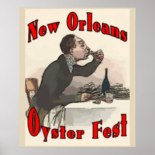 Póster Festival Oyster, Nueva Orleans, LA