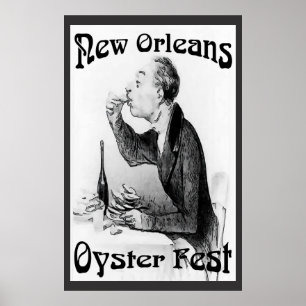 Póster Festival Oyster, Nueva Orleans, LA