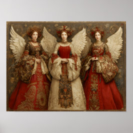 Póster Festive Angels