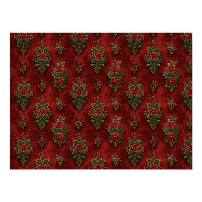 Póster Festive Damask  (Anverso)
