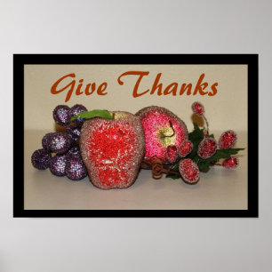 Póster Festive Fruits Poster