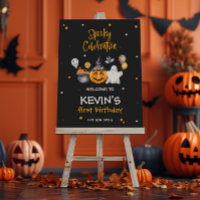 Festividad de Halloween Fantasía Cartel de bienven