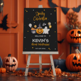 Póster Festividad de Halloween Fantasía Cartel de bienven