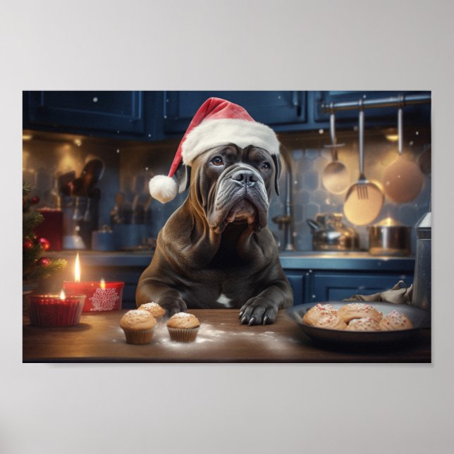 Póster Festividad de las cookies de los Navidades de Cane (Frente)