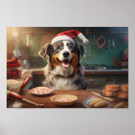 Póster Festividad de las cookies de los Navidades Pastore