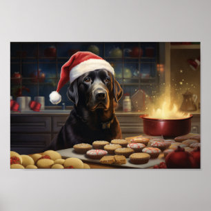 Póster Festividad de las cookies de Navidades de laborato