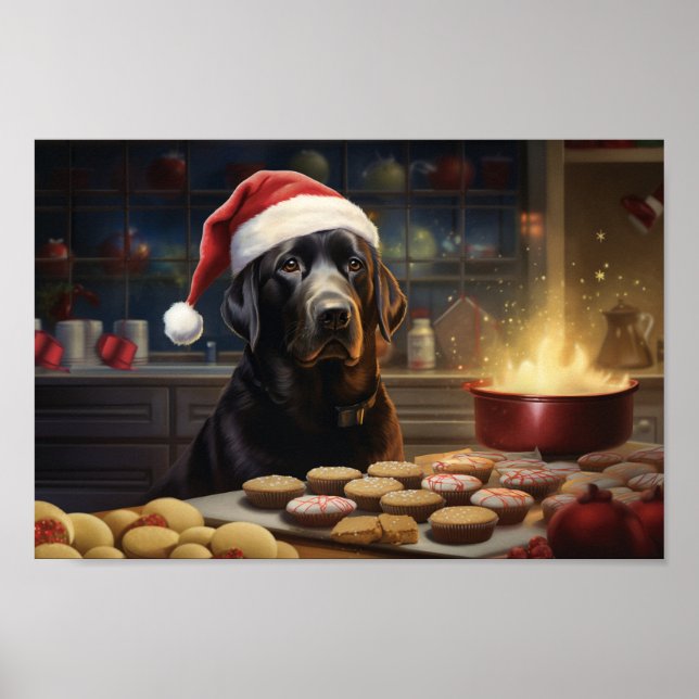 Póster Festividad de las cookies de Navidades de laborato (Frente)