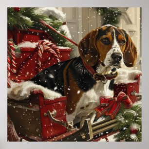 Póster Festividad de los Navidades de perro de Walker Coo